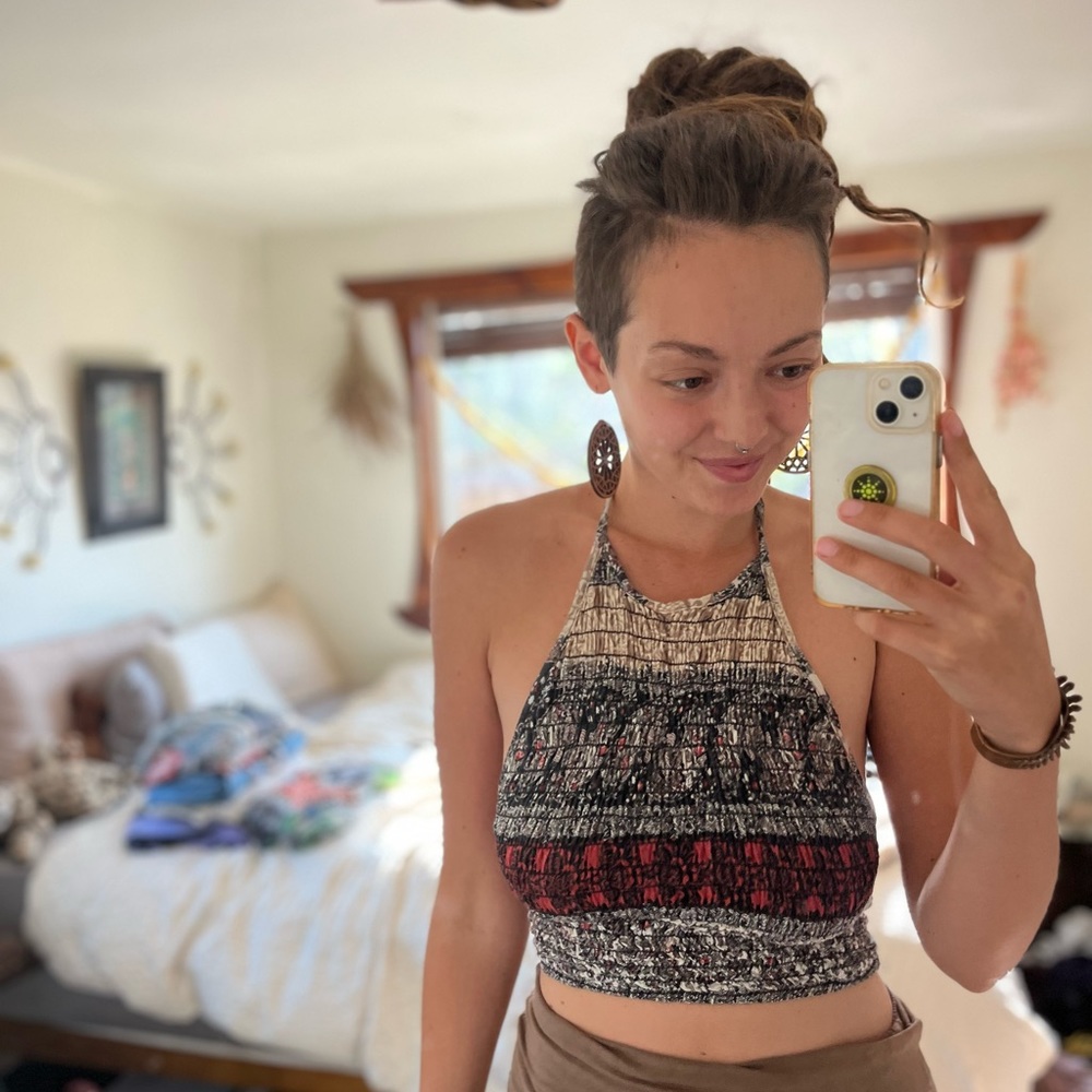 Epic patterned halter top!
